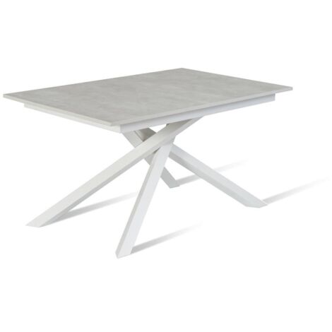 Pulse Table extensible (140/190 x 90 cm) en Mélamine Blanc (1/5)