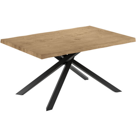 Spike Table Extensible (160/240X90 Cm) En Chêne Noir (1/3)