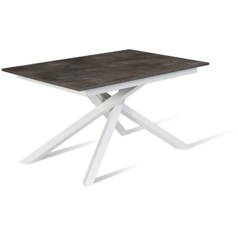 Pulse Table extensible (140/190 x 90 cm) en Mélamine Blanc (1/5)