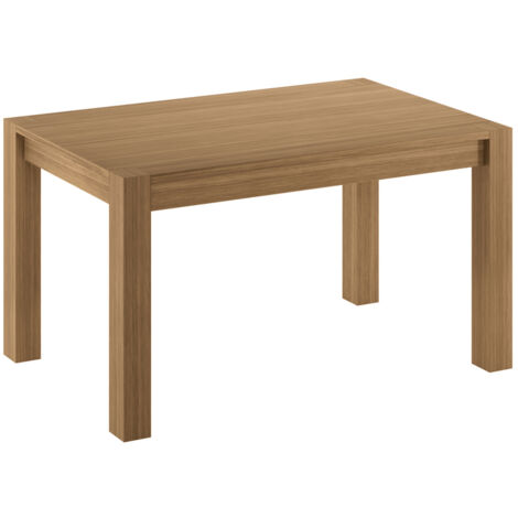 Wood Table extensible (140/190 x 80 cm) en placage chêne brun (1/4)