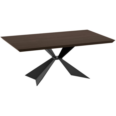 Stark Table Fixe (200X100 Cm) En Placage Noir (1/3)