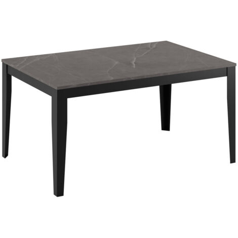 Big Table Extensible (156/316X90 Cm) En Mélamine Noir (1/3)