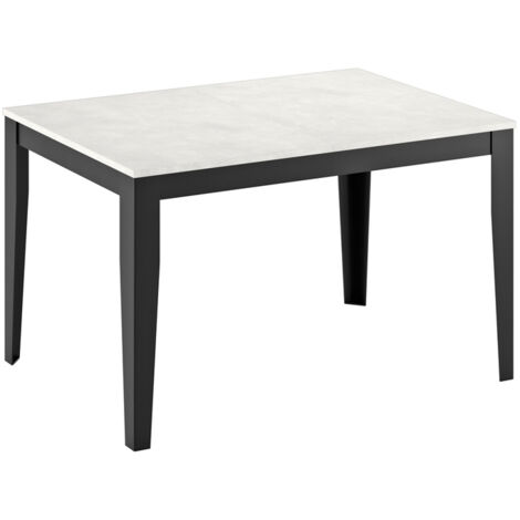 Big Table extensible (130/290 x 80 cm) en Mélamine Blanc (1/4)