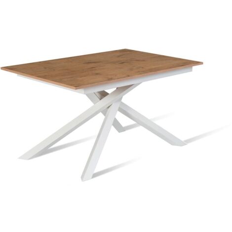 Pulse Table extensible (140/190 x 90 cm) en Mélamine Blanc (1/5)