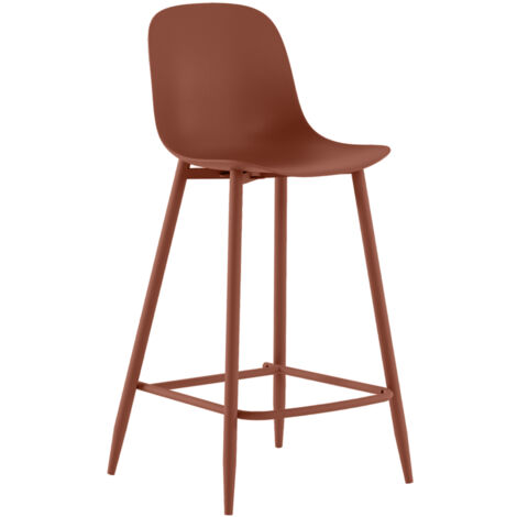 Frida Tabouret en polypropylène rouille Lot de 2 pcs (1/5)