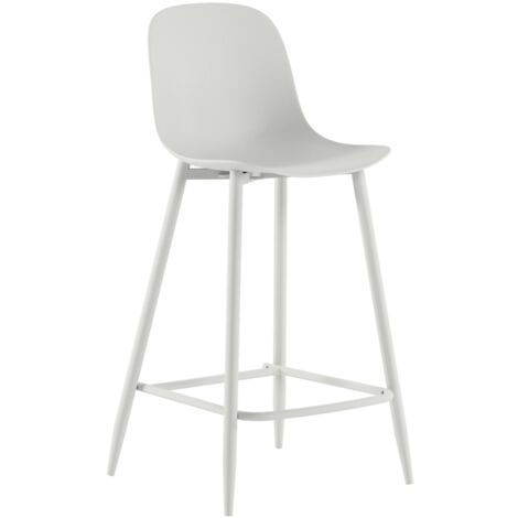 Frida Tabouret En Polypropylène Blanc Lot De 2 Pcs (1/5)