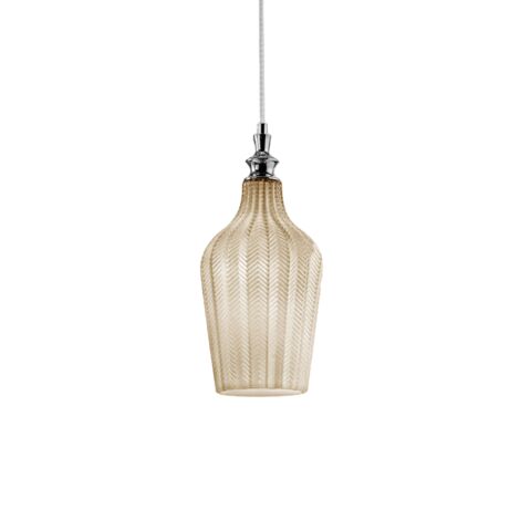 Suspension Vintage En Verre Opale Mat, Diamètre 40cm - Marque La Creu, Occasion Fonctionnelle