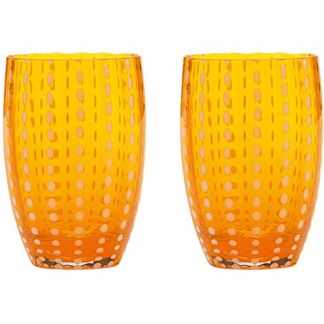 Lot 6 Verres Tumbler Party 45 Cl Multicolore – Verre Borosilicate Zafferano Design Élégant