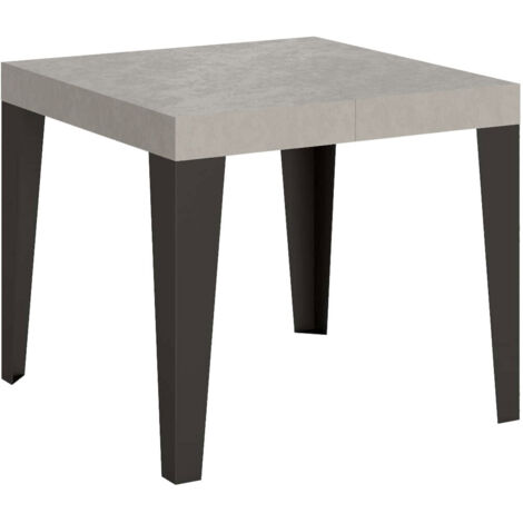 Table extensible 90/246x90 cm Pieds anthracite cachemire Flame (1/4)