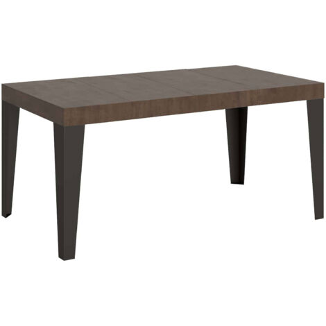 Table Extensible 130/390X90 Cm Flame Premium Pieds Noyer Anthracite (1/4)