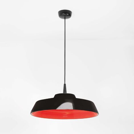 Circus Black Suspension Led, Design Artisanal En Céramique, Couleur Rouge, Diamètre 35 Cm, Dimmable Triac, Pour Intérieur, 8W, 3000K (1/2)