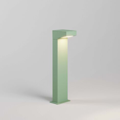 Borne Lumineuse Asymétrique Forward 13W LED 3000K Couleur Sauge, Design Minimaliste pour Éclairage Extérieur Jardins et Allées Piétonnes IP65 (1/2)