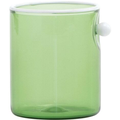 Zafferano Lot De 4 Verres Collection Oyster Couleur Verte En Verre Borosilicate Soufflé À La Main Avec Détail Perle Opaque Blanche De Luxe (1/5)
