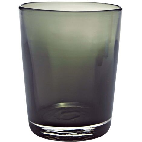 Zafferano Lot de 6 Verres Bei en Verre Soufflé à la Main Marron, Design Artisanal Raffiné et Scintillant pour une Table de Haute Qualité (1/2)