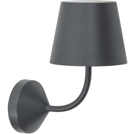Ai Lati Poldina Applique À Led 5.4W Ip54 Gris Foncé 2700K 446Lm, Design Moderne En Aluminium Pour Éclairage Extérieur Et Intérieur (1/3)