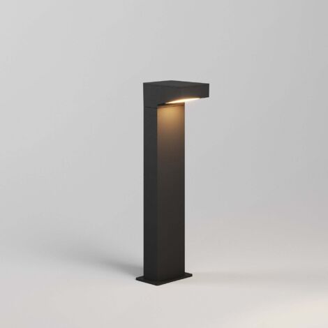 Forward Borne Lumineuse à LED Asimétrique pour Extérieur, Structure en Aluminium Noir, 13W 3000K, Hauteur 50 cm, Idéale pour Allées et Jardins (1/2)