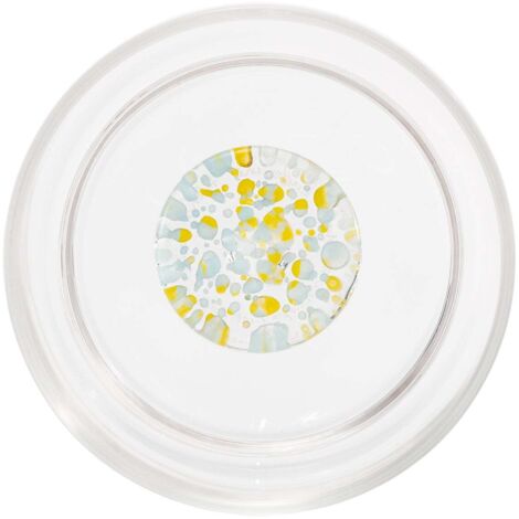 Teca Lot de 6 Tumbler Terrazzo en Verre Borosilicate Double Paroi avec Décorations Artisanales Jaune-Bleu Azur - Collection Table Design Moderne (1/2)