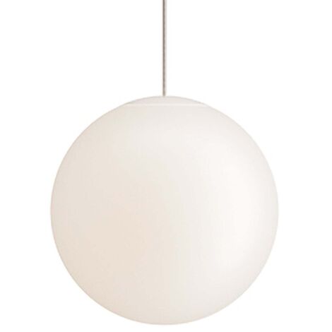 Sferis Lampe à suspension en verre opale satiné, diamètre 30 cm, hauteur réglable jusqu'à 320 cm, culot E27, design minimaliste et élégant (1/4)