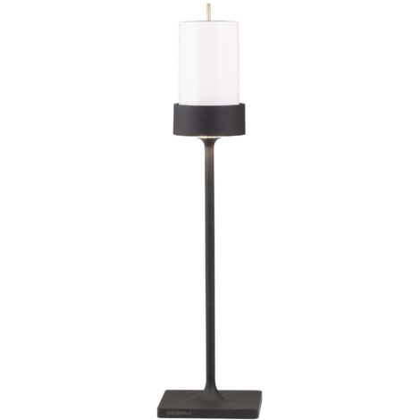 Perpetua Lampe De Table Rechargeable À Led Sans Fil, Grande Hauteur, Design En Aluminium Moulé Sous Pression, Noir, Système Batterie Modulaire (1/5)