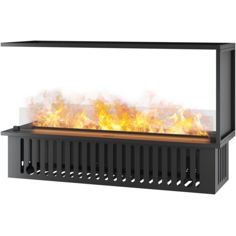 Cheminée à vapeur d'eau encastrable Inside U1200, flammes LED 3D multicolores, app mobile, réservoir 2,4 L, auto-remplissage (1/5)