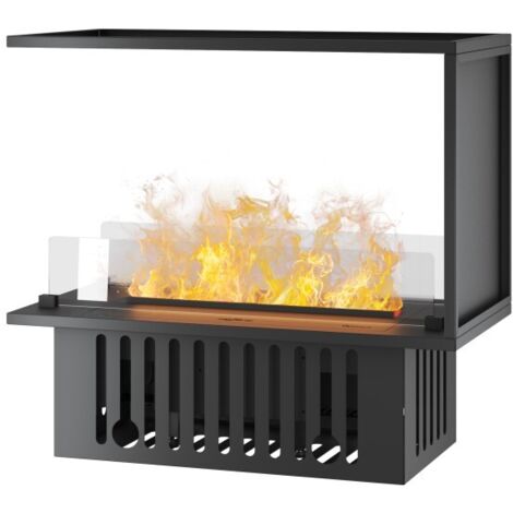 Cheminée vapeur d'eau encastrable Inside U800 - Flammes 3D multicolores, appli mobile, réservoir 1,2L, remplissage auto - 80 cm (1/5)