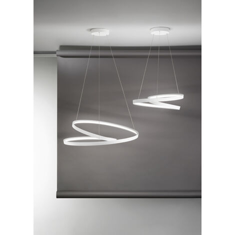 Lustre Suspendu Led Blanc Ritmo 6620 B Lc Perenz (1/3)