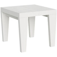 Table extensible 90x90/246 cm Spimbo FrĂŞne Blanc