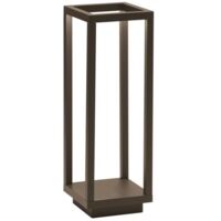 Lanterne LED Home Corten 2,2W – Lumière chaude 3000K – Indice de protection IP54 – Autonomie jusqu'à 12h – Design moderne en aluminium – Zafferano