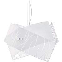 Suspensions Agnese blanches 2XE27 max 2X70W IP20 - Plafonnier LED design moderne