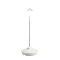 Lampe De Table Led Sans Fil Rechargeable Et Dimmable Pina Pro Blanc Zafferano