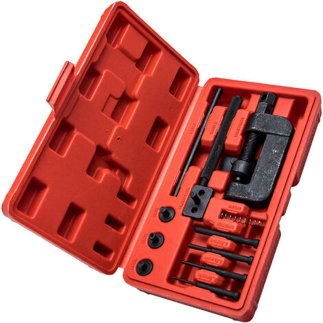 Motorcycle Bike Chain Breaker Splitter Riveting Tool Heavy Duty Repair Set new (1/5)