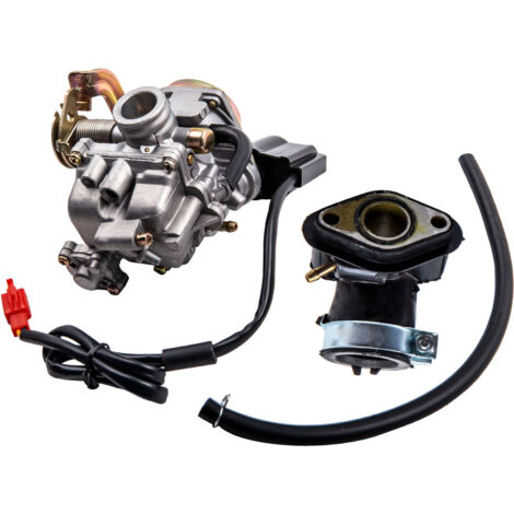 19mm Carburador Con Colector de Aspiración for Rex RS 400/450/460/500 GY6 50cc (1/5)