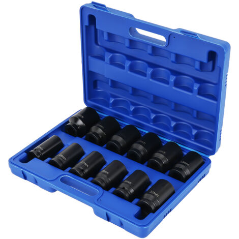 Juego de 12 llaves de vaso de potencia de 3/4" para llave de impacto, tuercas largas de 24-41 mm (1/5)