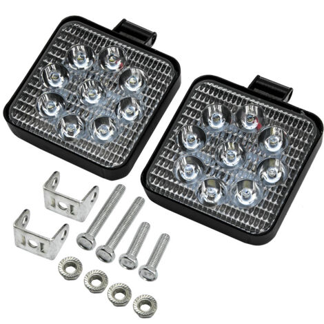 Lámpara De Trabajo Redonda 6″ Con Protección Y Rejilla – Luz Antiniebla Amarilla Offroad (Top Street King)