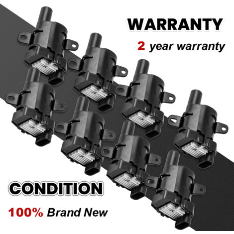Carbole 8-Pack Ignition Coils D585 UF262 – For Chevy GMC 4.8/5.3/6.0L, Red