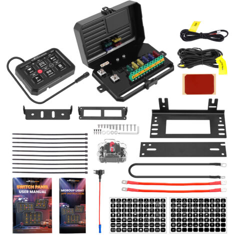 Panel de Control Táctil 6 Gang RGB APP Control Universal Vehículo Offroad 60A (1/5)