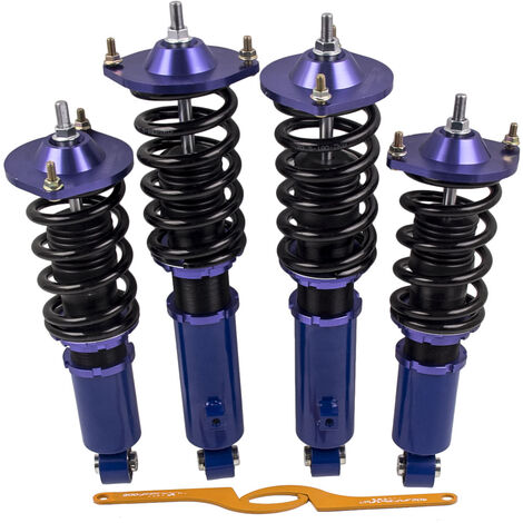 4x Amortiguadores Abosrber Kit para Mazda Miata MX5 NA 1990-2005 Adj Height