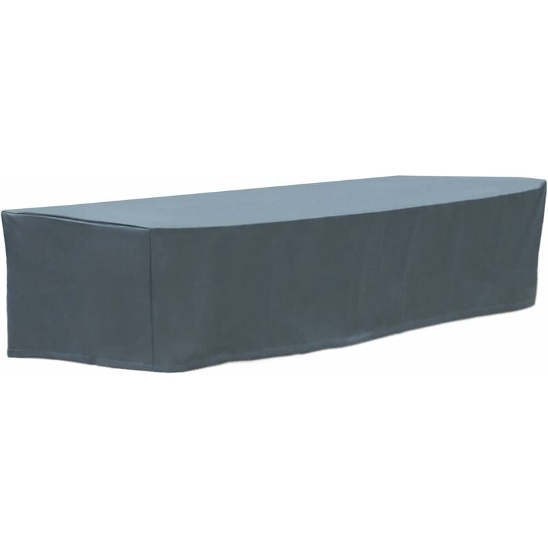 WOLTU Funda Protectora de Muebles Jardﾨﾪn Cubierta de Conjunto de Muebles Funda para Sofﾨﾢ Exterior Impermeable Anti-UV a Prueba de Polvo y Viento Tela Oxford 600D 218x77x55 cm