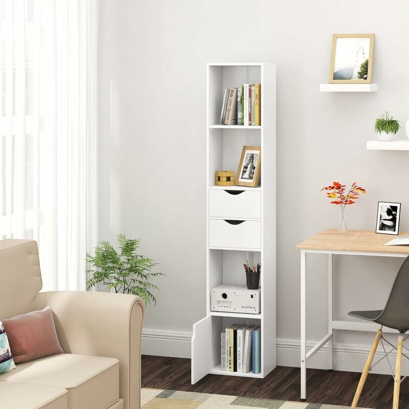 Giantex Estantería de 3 estantes para libros, gabinete de almacenamiento  abierto, multifuncional, para el hogar, oficina, dormitorio, muebles