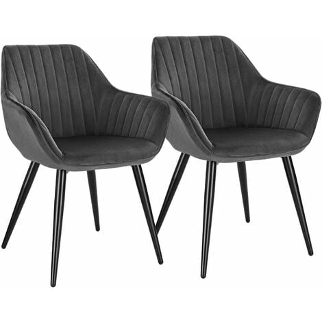  Silla de salón de terciopelo, silla decorativa tapizada con  pies de metal negro, sillón individual de terciopelo con diseño de respaldo  único, silla moderna con brazo para oficina, sala de estar