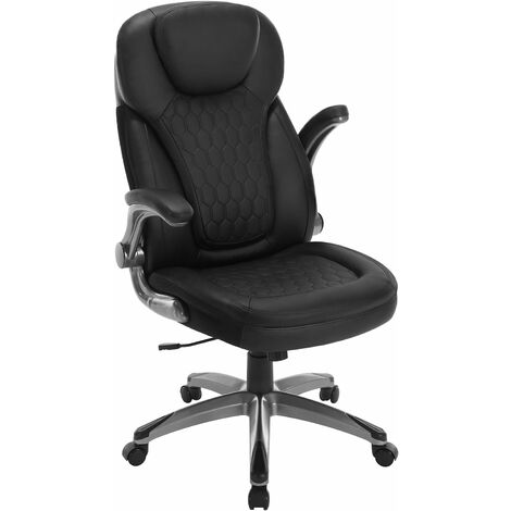 WOLTU Silla de Oficina Ergonómica - Respaldo Reclinable y Altura Regulable, Negro
