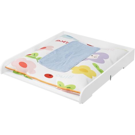 WOLTU Cambiador para cómoda 70x80x10cm, blanco
