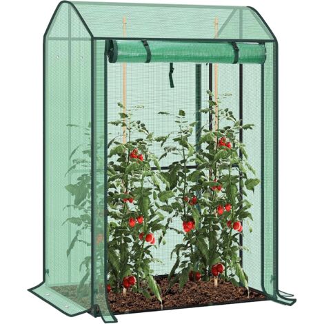 WOLTU Invernadero de jardín de malla PE 140 g/㎡, verde