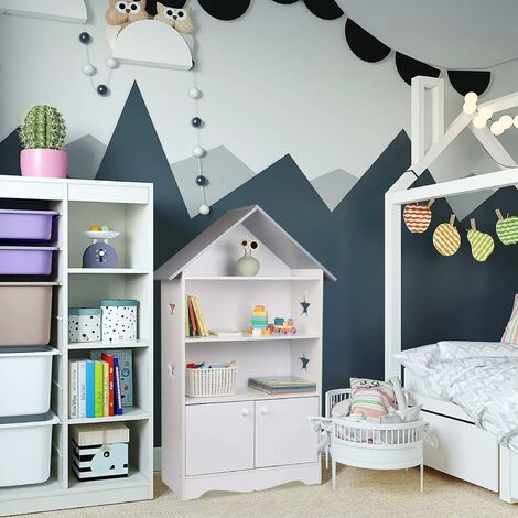 Estantería baja para sala de estar, estantería moderna y sencilla para  dormitorio de niños, armario pequeño