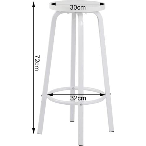 WOLTU Set Mesa de Bar y 2 uds Taburete de Bar Muebles Cocina Mesa de Bistro Silla de Comedor para Salon Estructura de Metal MDF 120x40x100cm Roble Claro