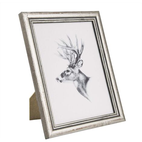 WOLTU Marcos de Fotos Originales de Madera Juego de 1 Marcos para Fotos Mesa Pared Marcos Moderno de Estilo 21x29.7cm A4 cm Marcos Vintage para Gift Regalo Cumpleaños Fiestas Plata