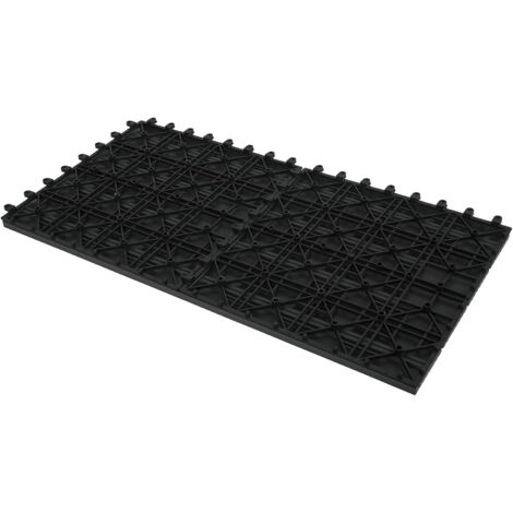 WOLTU 6x Suelo de WPC Baldosas de Madera Exterior para Porche Patios Jardin 30 x 60 cm 1m² Suelo de Exterior Compuesta Azulejos Baldosas de WPC para Terraza Gris