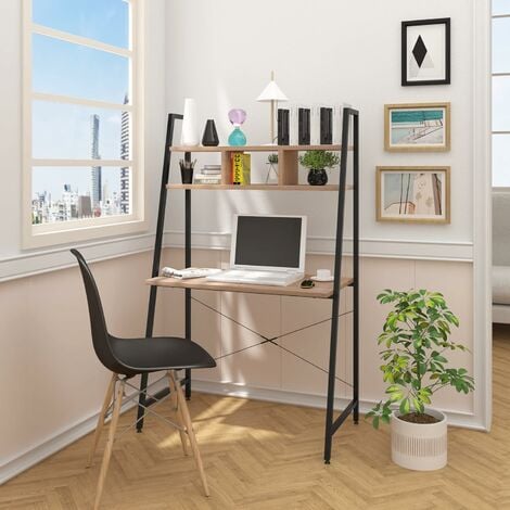 Mesa de ordenador escritorio blanco trabajo oficina portátil PC hogar 120x60  cm