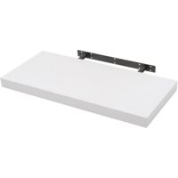 WOLTU Estantería Flotantes Blanco Baldas 40cm Estante para Pared de Tablero de Madera