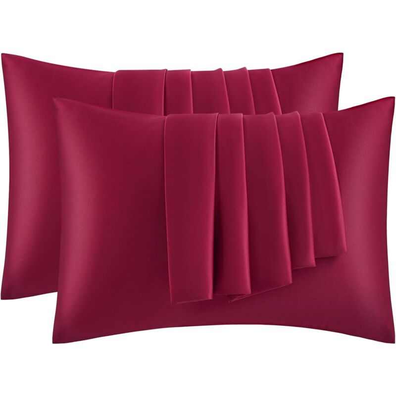 Set 2 Federe Cuscino In Raso 50x80cm - Morbide, Setose, Con Chiusura A Busta Per Pelle E Capelli - Foto 7